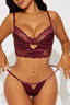 Ensemble lingerie BIANCA Rouge
