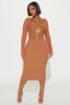 Robe STEPHANIE Marron