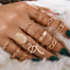 Lot de 12 bagues LINA