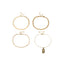 Lot de 4 chaînes à cheville ELISA