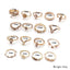 Lot de 17 bagues LISA
