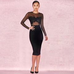 Jupe bandage MIDI