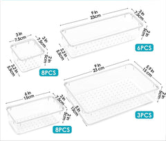 Set de rangements acryliques
