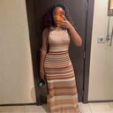 Robe ANNISSA Marron