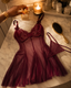 Ensemble nuisette NINA Rouge