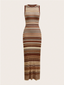 Robe ANNISSA Marron