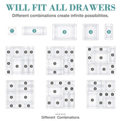 Set de rangements acryliques