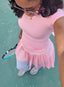 Ensemble tennis Rose