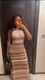 Robe ANNISSA Marron