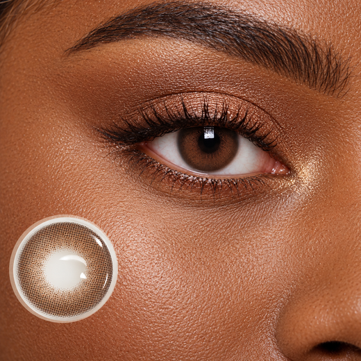 Lentilles marron foncé