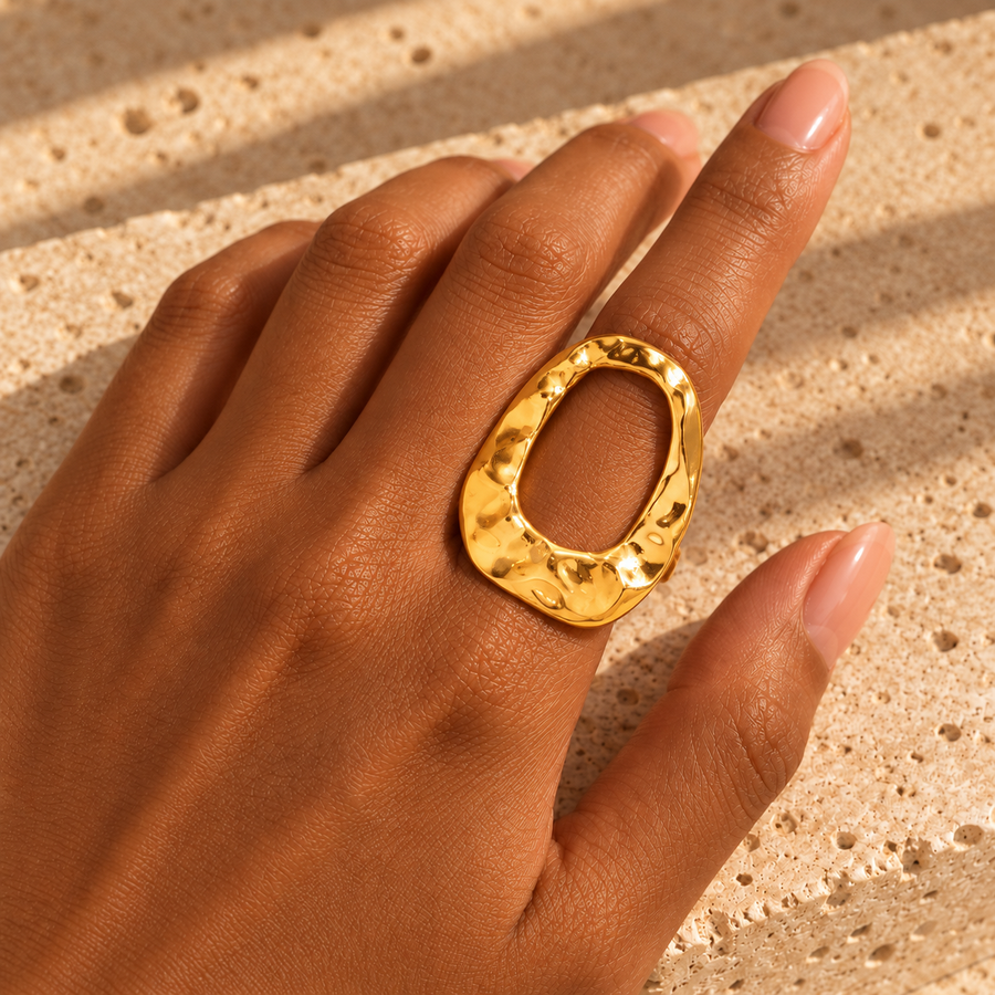 Bague ROKHAYA — Acier inoxydable