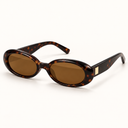 Lunettes SOFIA marron écaille foncé avec verres ambrés