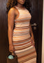 Robe ANNISSA Marron