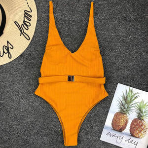 Maillot une pièce ceinturé (Bodysuit)