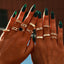 Lot de 13 bagues RITA