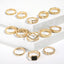 Lot de 13 bagues RITA