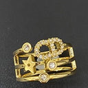 Bague DIOR plaqué OR
