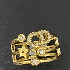 Bague DIOR plaqué OR
