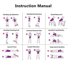 Charger l&#39;image dans la galerie, Lot de 5 bandes de resistance FITNESS