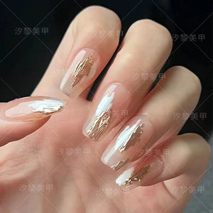 Press On Nails PREMIUM GOLDEN