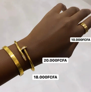 Bracelet plaqué OR 18k LOVE