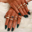 Lot de 13 bagues RITA
